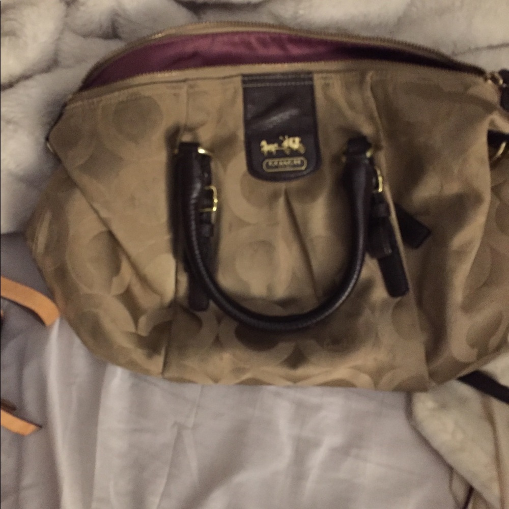 Authentic couch handbag with wallet